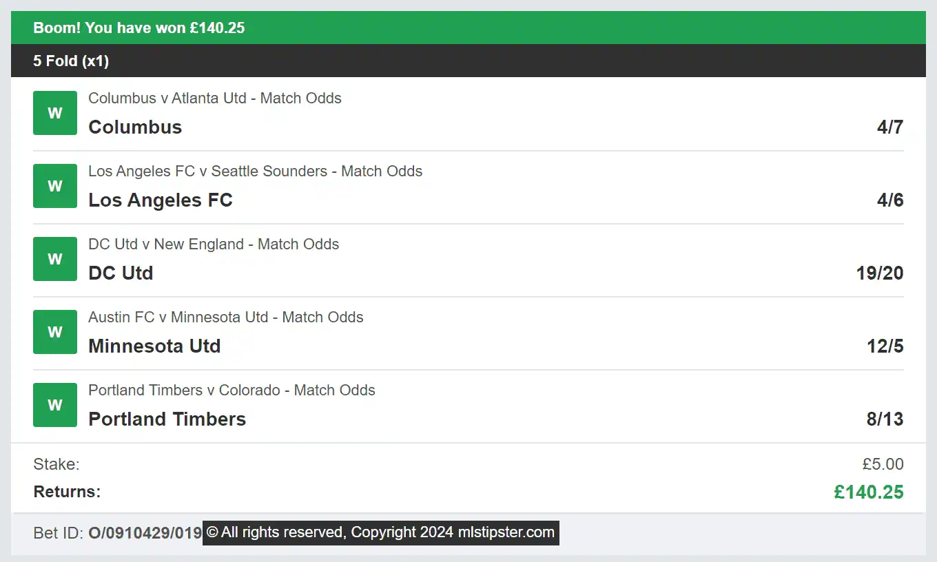 MLS Tipster - Winner Multi - 2024-02-25
